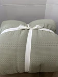 Pottery Barn Waffle Weave Comforter King Cal Sea Grass Texture. Fixed Price $99.00.