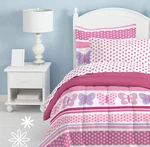 Dream Factory Butterfly Dots Ultra Soft Microfiber Girls Comforter Set, Pink,.... Fixed Price $43.01.