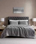 Royal Luxe Faux Fur To Mink Reversible 3 Piece Comforter Set, Full/queen - Gray. Fixed Price $74.99.