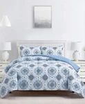 Sunham Willoughby Reversible 3-PC. Comforter Sets Blue Nwt GD453. Fixed Price $76.95.