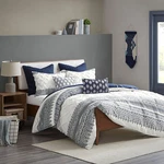 Ink+ivy Inkivy Queen Comforter Set Chic Chevron Chenille Tufting Accent Boho. Fixed Price $138.95.