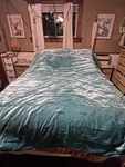 Opalhouse Blue Crushed Velvet Comforter Full Size. Fixed Price $40.00.