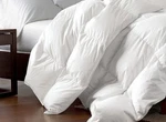 Goose Down Comforter, 100% Egyptian Cotton White (size: Oversize King X 120). Fixed Price $61.49.
