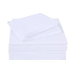 4PC Sheet Set White Solid 100%ORGANIC Cotton 15 Inches Deep Pocket Your Bed Size. Fixed Price $80.99.
