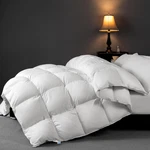 Hungarian White Goose Down Comforter King Size, 850 Fill Power All Season Duvet. Fixed Price $107.06.