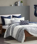Ink & Ivy Mila Piece Cotton Comforter Set Chenille Tufting Cali King $360 Navy. Fixed Price $170.00.