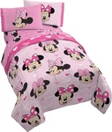 Jay Franco Disney Minnie Mouse Hearts Love 4 Piece Twin Bed Set - Includes Rev. Fixed Price $74.16.