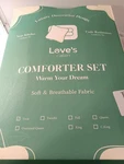 Loves Cabin Twin Comforter Set Lavender & Sheet. Fixed Price $18.95.