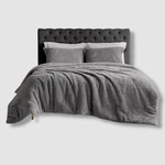 Royal Luxe Gray Faux Fur To Mink Reversible 3 Piece Comforter Set-full/queen. Fixed Price $37.80.
