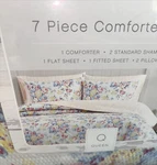 7PCS The Farmhouse Rachel Ashwell Shabby Chic Floral F/queen Comforter Sheet Set. Fixed Price $129.99.