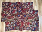 Cozy Shop Regent Paisley Colorful Boho 100% Cotton King Size Shams Set Of 2 Euc. Fixed Price $29.99.