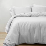 Full/queen Linen Duvet & Sham Set Light Gray - Casaluna. Fixed Price $55.99.
