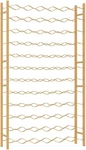 Elegant Gold Metal Wine Rack - Freestanding, Holds 72 Bottles For Home Bar. Fixed Price $200.99.