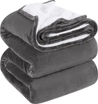 Utopia Bedding Sherpa Blanket Twin Size Grey 480GSM Plush Fleece .... Fixed Price $50.00.