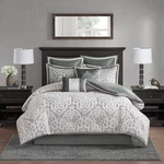 Madison Park Odette Cozy Comforter Set Jacquard Damask Medallion Design - Mod.... Fixed Price $210.44.