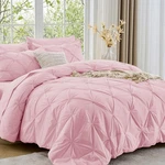 Queen Comforter Set, 7-PIECE Bag, Pintuck Bedding All Season.... Fixed Price $63.82.