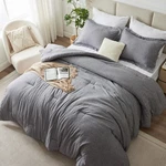 Cozylux Twin/twin Xl Comforter Set Dorm Bedding - 2 Pieces Grey Extra Long. Fixed Price $49.68.