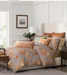 Patricia Nash Italian Pheasant Orange Multi Reversible Queen Comforter Set 4PC. Fixed Price $140.99.