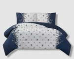 Mytex Blue Floral Toile Stripe 2-PC. Reversible Comforter Set Size, Twin. Fixed Price $14.85.