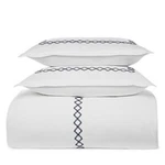 MSRP$275 Sky Embroidered 100% Cotton Percale Duvet Cover Set Exclusive Twin. Fixed Price $139.00.