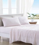 Tommy Bahama King Cotton Percale Sheets - Crisp Flamingo Pink Bedding Set. Fixed Price $93.99.