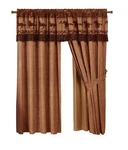 Chezmoi Collection Sedona 4-PIECE Southwestern Wild Horses Window Curtain Set.... Fixed Price $64.59.