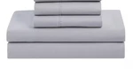 New Sweet Home Coll 4PC Full Sz Silver Sheet Set Double Brushed Soft Microfiber. Fixed Price $25.00.
