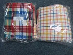 California King Bed Skirt Dust Ruffle With Two Shams Multi Plaid New. Fixed Price $9.95.