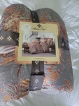 Patricia Nash Italian Pheasant 3-PC Comforter Queen Set Grays/oranges Nwt. Fixed Price $115.00.