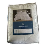 Cannon Home King Comforter Set 3 Piece Ivory Cotton 112X94 New Package. Fixed Price $57.99.