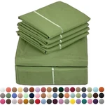 Piece Premium Bamboo Sheet Set, Deep Pockets, 60 Colors, By Sacred Thread. Fixed Price $34.99.