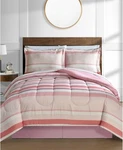Fairfield Square Collection Austin Stripe/solid Reversible Comforter Set- King. Fixed Price $56.95.