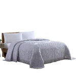 Beatrice Home Fashions Medallion Chenille Bedspread, Twin, Lavender. Fixed Price $70.82.