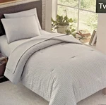Britannica Home Fashions Twinxl 5 Piece Comforter Set Gray Stripe Daniela. Fixed Price $56.00.