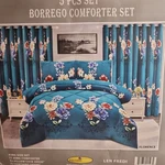 Djoune Felix Len Fredi Borrego Comforter Set King 5 Pcs Curtains & Pillowcases. Fixed Price $50.00.