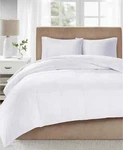 Sleep Philosophy Level 3 Cotton Sateen Down-fill Comforter, Full/queen, White. Fixed Price $112.49.