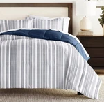 3-PIECE Home Collection Farmhouse Reversible Full/queen Down Alt.comforter. Fixed Price $40.00.