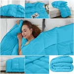 Best Aqua Blue Solid Cal King Size Egyptian Cotton Down Alternative Comforter. Fixed Price $136.45.