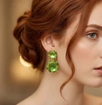 Clear Transparent Earrings Zara Candy Green Geometric Boho Gold Stud Cz. Fixed Price $24.30.
