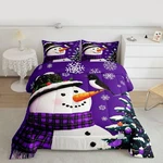 Christmas Theme Decorations Bedding Set Xmas Snowman Comforter Boys G.... Fixed Price $21.52.