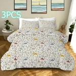 3PCS Twin Mushroom Comforter Set Warm Soft Bedding Home Bedroom Decor. Fixed Price $42.66.