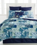 Victoria Classics Formosa Floral Jacquard 8 Pc. Comforter Set - Cal King Blue. Fixed Price $94.12.