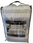 London Fog Super Soft 2 Piece Comforter Set Blue White Stripes Twin/xl Nip. Fixed Price $85.00.