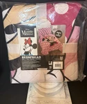Disney Minnie Mouse Pink & Black Bedding Set Blanket Throw. Fixed Price $12.00.