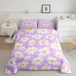 Wildflower Daisy Comforter Set Full Size,purple Floral Bedding .... Fixed Price $50.53.