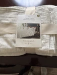 Threshold Linen 3 Piece Duvet Cover Set King Brand New With Tags White Grey. Fixed Price $45.00.