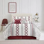 Stratford Park Luxury 7 Piece Cozy Comforter Set, California King, White And. Fixed Price $148.28.