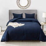 Luxlovery Navy Blue Set California King Size Bedding Comforter.... Fixed Price $115.90.