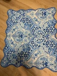 Waverly Set Blue Beige Medallion Moonlit Shadows Jewel King Size See Note. Fixed Price $100.00.