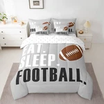 Feelyou Football Comforter Set Sheets Full Size Rugby Sports 7 Pieces Bedding. Fixed Price $126.33.